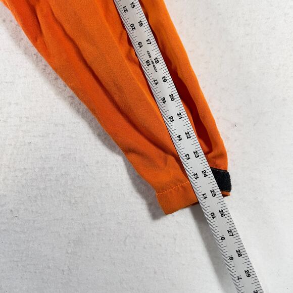 Tyndale FR Full Zip / Snap Cover Shirt Men L Safety Orange Union Made USA Smock - Picture 13 of 14